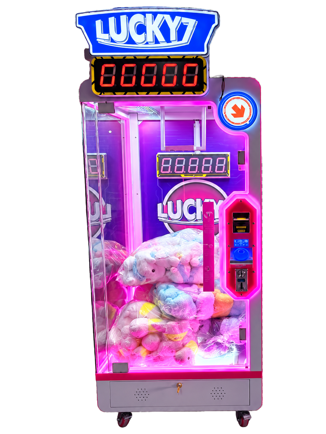 Lucky7 Unterhaltungsautomat Scheinwurf- und Münzwurf