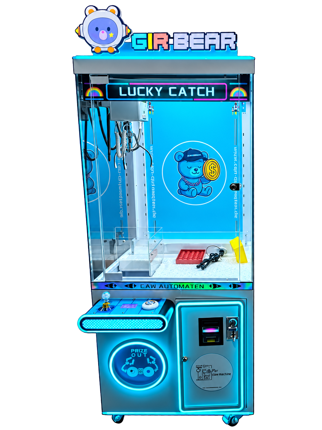 Greifautomat Claw Machine Unterhaltungsautomat Scheinwurf- und Münzwurf